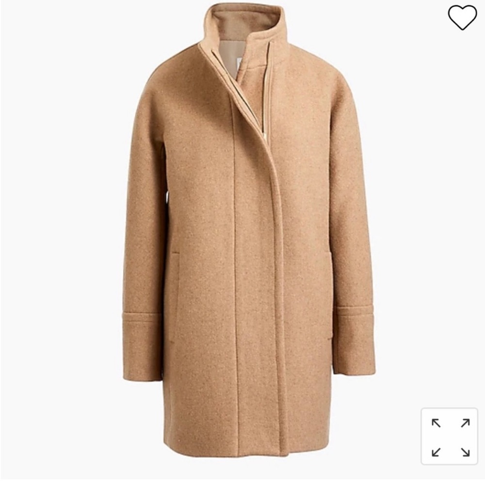 NWT J. CREW FACTORY Petite Wool City Coat Size 12